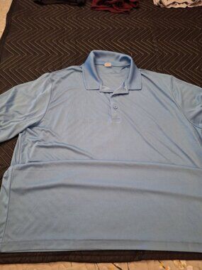 Sport-Tek Men’s 2XL Blue Polo Shirt Short Sleeve Performance Casual Top